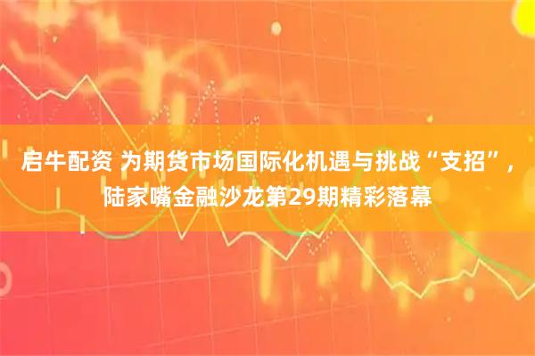 启牛配资 为期货市场国际化机遇与挑战“支招”，陆家嘴金融沙龙第29期精彩落幕